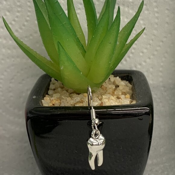Tooth Earring, Tooth Fairy, Dentist Earring, Dental Hygienist Earrings, Teeth - Picture 3 of 7